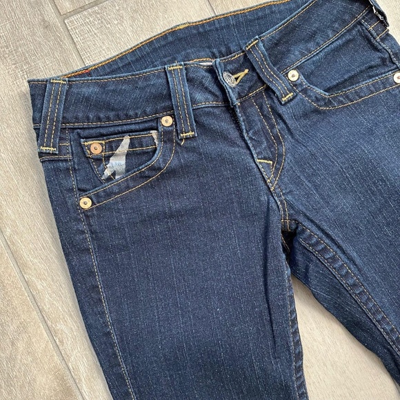 (New) True Religion World Tour Jeans Women's Dark Wash Skinny Denim Size 29 NWOT - Picture 11 of 16